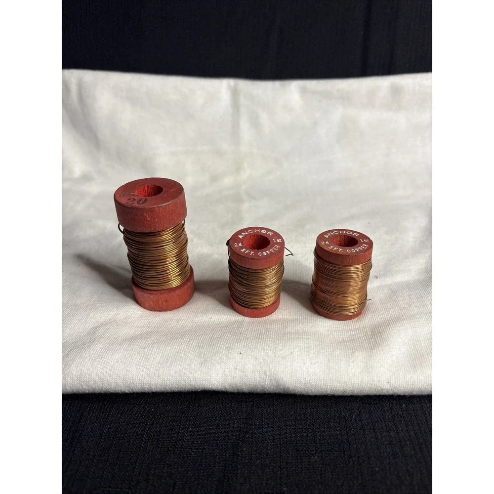 Anchor Soft Copper Craft Wire Set 3 Rolls 20 & 24 Gauge Jewelry Making Supplies